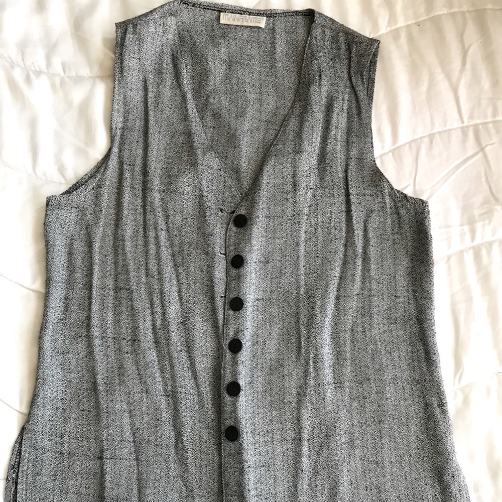 Handpicked Vintage 90s everyday gray/white Vest